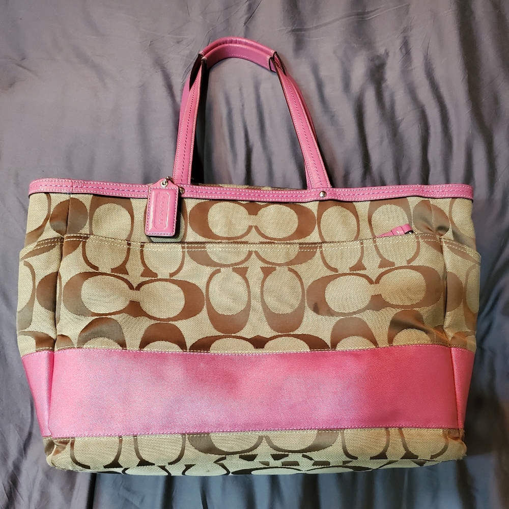 Authentic Coach Diaper/plane bag